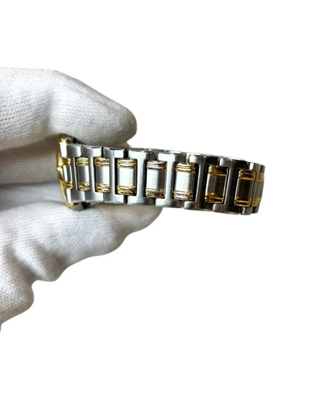 Gucci Watch SS Quartz Gold Dial